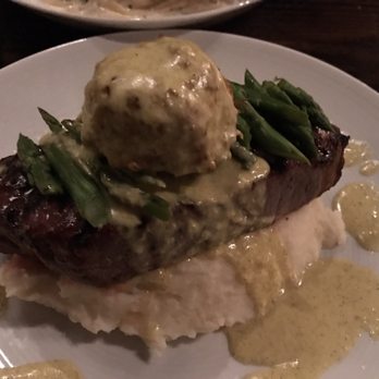 Riverstone Corner Bistro - Ny strip with mashed potato. - Comfort Food Near Me - Canton, Georgia Riverstone Corner Bistro - Ny strip with mashed potato. - Comfort Food Near Me - Canton, Georgia
