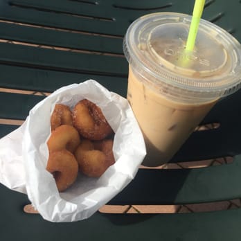 Meaney's Mini Donuts - Iced coffee and donut fix! Absolutely fresh and delicious ! - Donuts Near Me - Sarasota, Florida