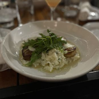 Vic's On the River - Scallops with risotto - Seafood Near Me - Savannah, Georgia Vic's On the River - Scallops with risotto - Seafood Near Me - Savannah, Georgia