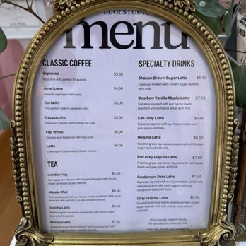 Eiar Studio - Menu - Desserts Near Me - Davis, California