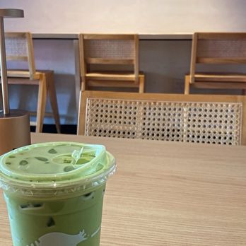 Raccoon Coffee & Kitchen - Ice matcha with oat milk and lavender - Coffee & Tea Near Me - Miami, Florida Raccoon Coffee & Kitchen - Ice matcha with oat milk and lavender - Coffee & Tea Near Me - Miami, Florida