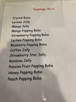 Menu photo 7 Boba N Chai Cary, NC