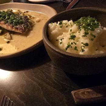 Alteño - Lubina Rayada Pacific Striped Bass with their accompanying butter rice. - Mexican Near Me - Denver, Colorado