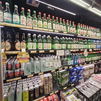 KP Asian Market - Variety of soju and alcoholic beverages - International Grocery Near Me - Oakland, California