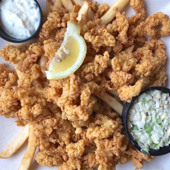 Anthony's Seafood - Clam Strips have too much batter/crumb for me but they are perfectly fried. - Seafood Near Me - Middletown, Rhode Island