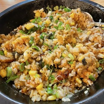 MiMi's Kitchen - Sizzling eel rice - mixed with added green onions - Asian Fusion Near Me - San Jose, California