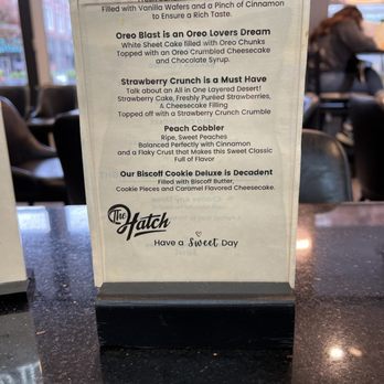 The Hatch - desert menu - Southern Near Me - Roanoke, Virginia The Hatch - desert menu - Southern Near Me - Roanoke, Virginia
