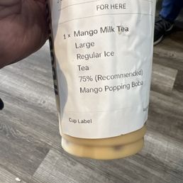 Mango milk tea Mango milk tea