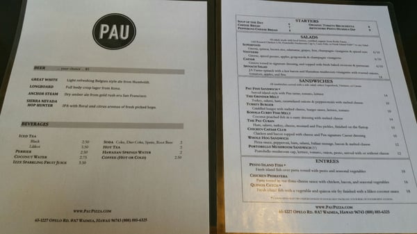 Menu photo 7 Pau Pizza Kamuela, HI
