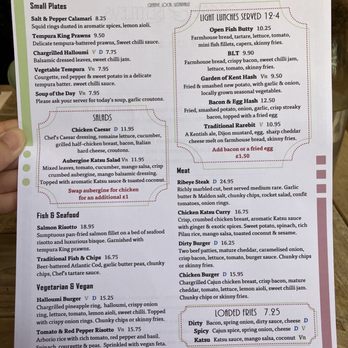 Oscar & Bentley's - Menu Sept 2023 - Cafes Near Me - Canterbury, KEN