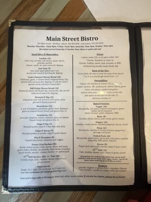 Menu photo 2 Main Street Bistro Buckley, WA