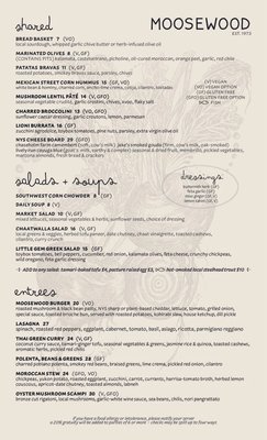 Menu photo 3 Moosewood Restaurant Ithaca, NY
