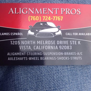 Alignment Pros - Alignment pros - Auto Repair Near Me - Vista, California