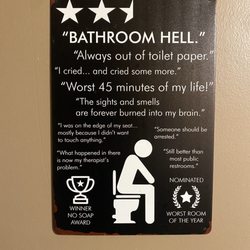 American Haircuts Barbershop - Best. bathroom sign. ever.