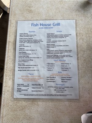 Menu photo 6 Fish House Grill Wilmington, NC Menu photo 6 Fish House Grill Wilmington, NC
