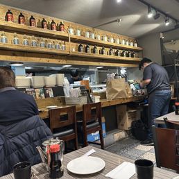 A busy and bustling place packed with many customers as soon they opened for dinner at 5:30 pm A busy and bustling place packed with many customers as soon they opened for dinner at 5:30 pm