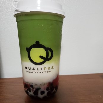 QualiTea - Matcha Blossom with Boba - Bubble Tea Near Me - San Francisco, California QualiTea - Matcha Blossom with Boba - Bubble Tea Near Me - San Francisco, California