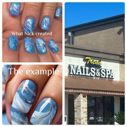Trendy Nails - I gave Nick this example and he did a fabulous job!