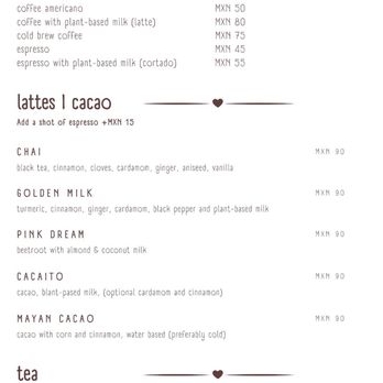 el meraki - Menu - Juice Bars & Smoothies Near Me - Chetumal, ROO
