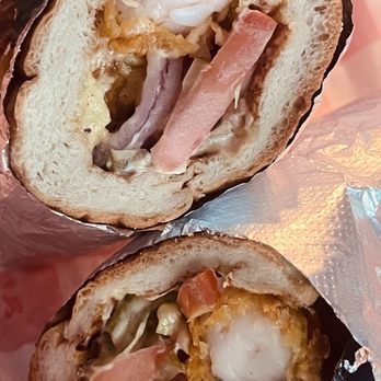 MAD Seafood - Shrimp Po'Boy. Great bread to filling ratio. - Seafood Near Me - Annandale, Virginia MAD Seafood - Shrimp Po'Boy. Great bread to filling ratio. - Seafood Near Me - Annandale, Virginia