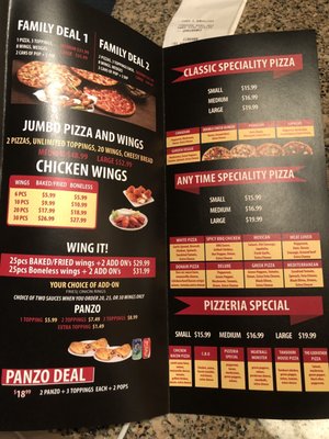 Menu photo 2 Vihaan's Pizzeria Prince Rupert, BC