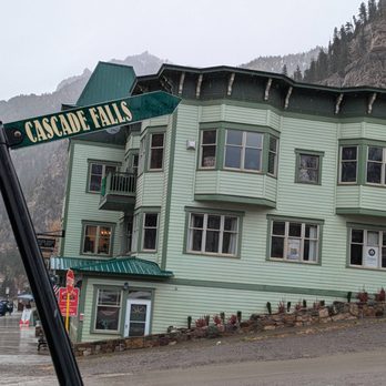ViaSana - Cascade Falls sign on 8th Ave. Ouray, Colorado - Massage Therapy Near Me - Ouray, Colorado