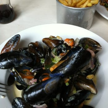 The Outsider - Lunchtime portion (huge) of mussels and chips at The Outsider - Modern European Near Me - Edinburgh, EDH The Outsider - Lunchtime portion (huge) of mussels and chips at The Outsider - Modern European Near Me - Edinburgh, EDH