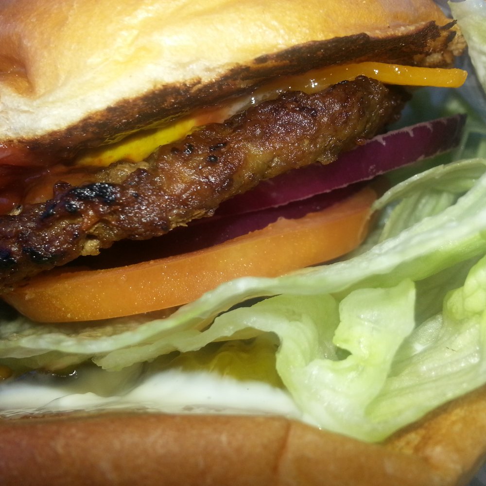 All natural burger. Single patty. All natural burger. Single patty.