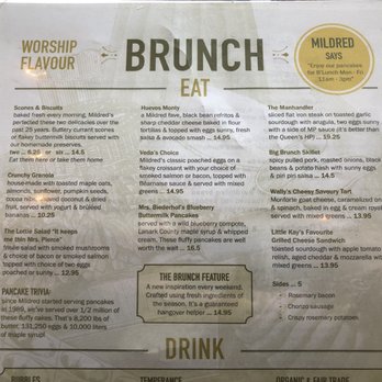 Mildred's Temple Kitchen - Menu February 2018 - Breakfast & Brunch Near Me - Toronto, Ontario Mildred's Temple Kitchen - Menu February 2018 - Breakfast & Brunch Near Me - Toronto, Ontario
