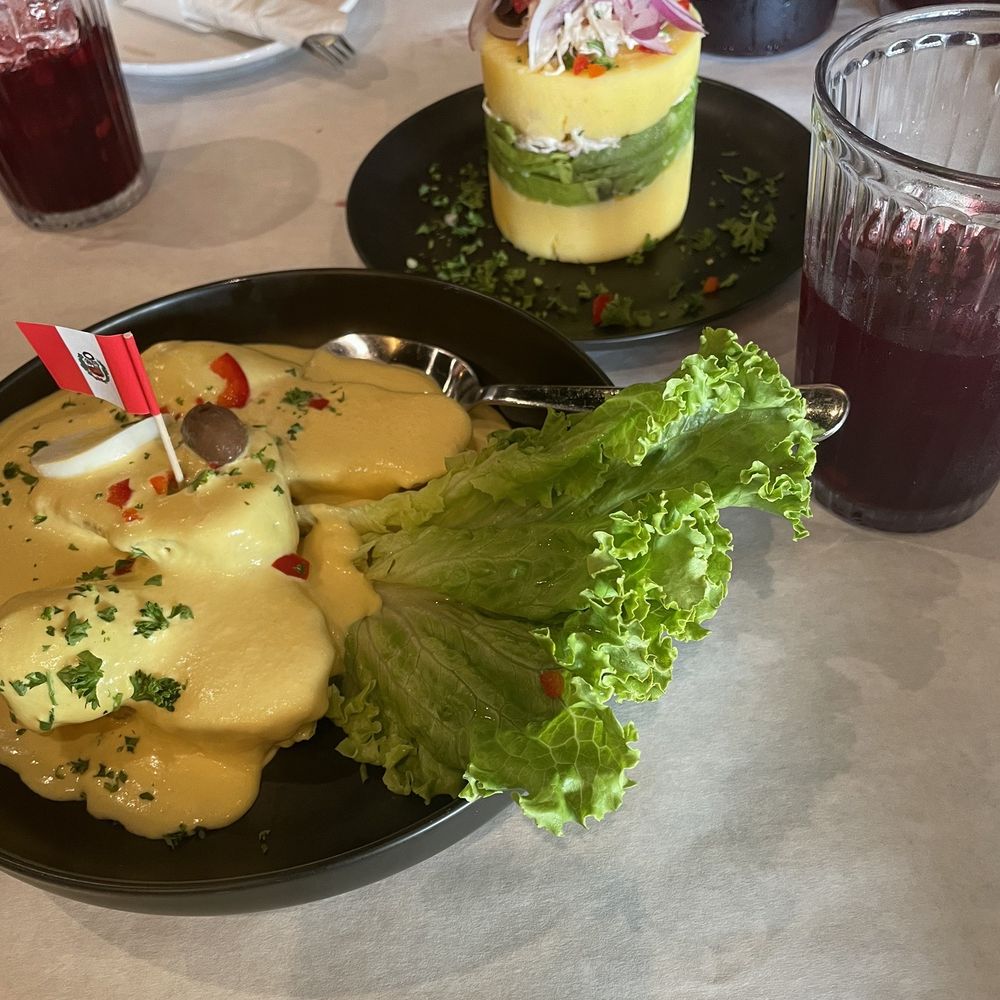 Peru Criollo - Papa a la huancaina and causa rellena - Peruvian Near Me - Chicago, Illinois Peru Criollo - Papa a la huancaina and causa rellena - Peruvian Near Me - Chicago, Illinois