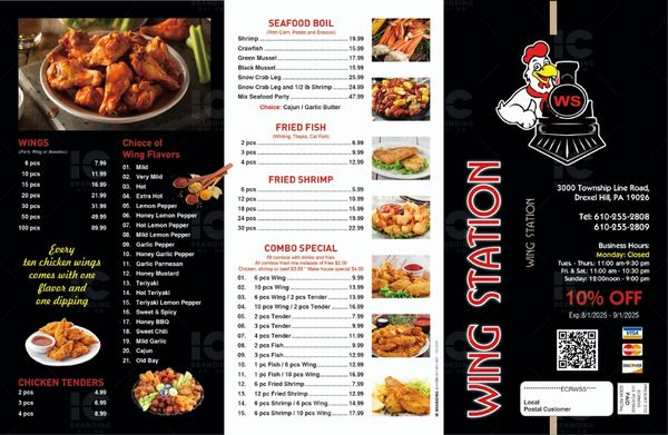 Menu photo 5 Wing Station Drexel Hill, PA
