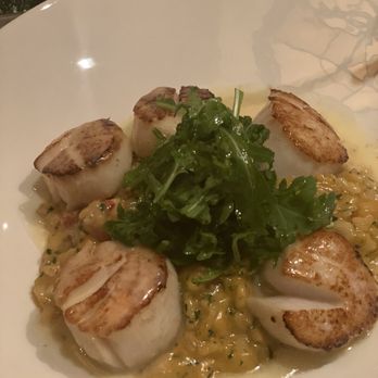 The Capital Grille - Seared Sea Scallops with Maine Lobster and Asparagus Risotto - Steakhouses Near Me - Houston, Texas The Capital Grille - Seared Sea Scallops with Maine Lobster and Asparagus Risotto - Steakhouses Near Me - Houston, Texas