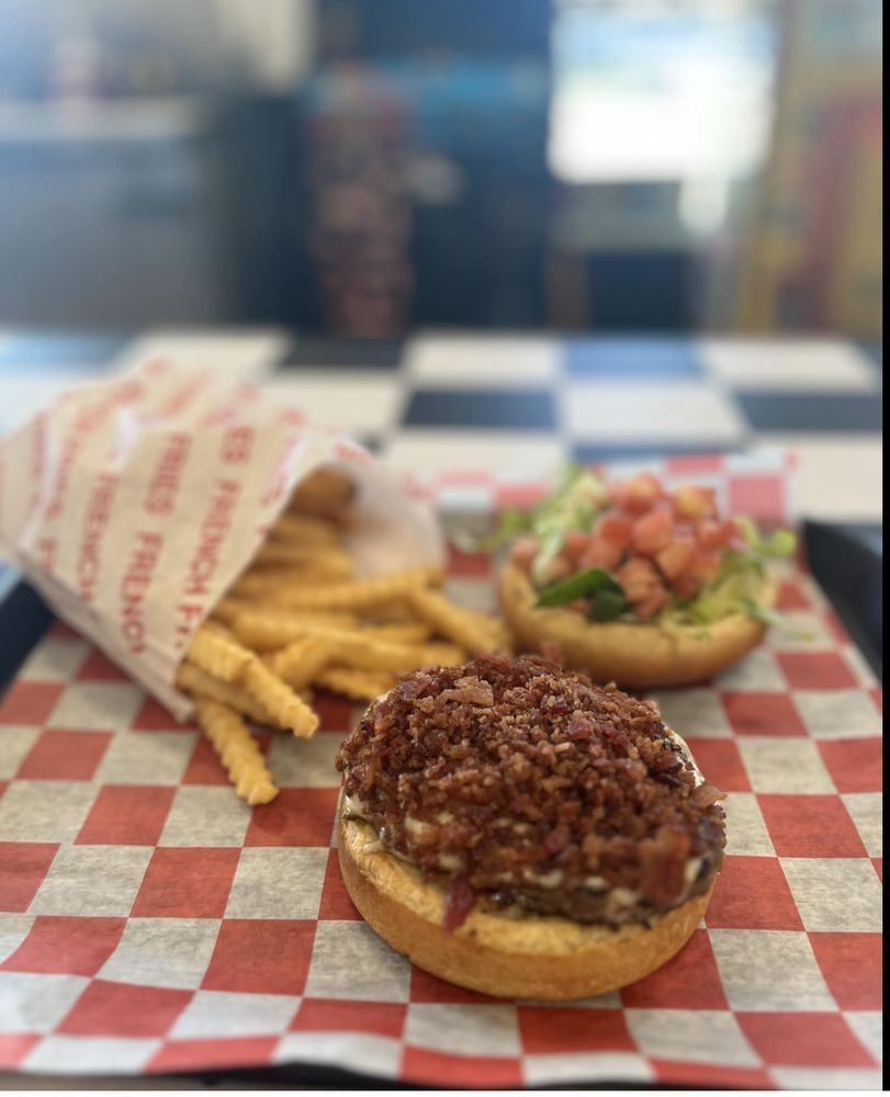 Food from Old School Burgers