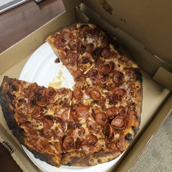 Spindletap Brewery - Pepperoni pizza with jalapeno cheese sausage. - Breweries Near Me - Houston, Texas Spindletap Brewery - Pepperoni pizza with jalapeno cheese sausage. - Breweries Near Me - Houston, Texas