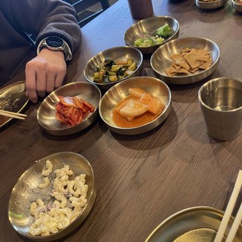 Maru Korean Bistro - Banchan (side dishes) - Barbeque Near Me - Fairfield, California Maru Korean Bistro - Banchan (side dishes) - Barbeque Near Me - Fairfield, California
