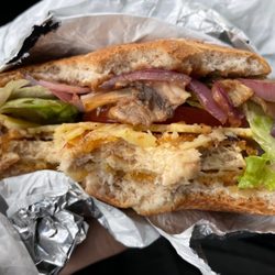Smokin' BBQ Chick'UN Burger - inside