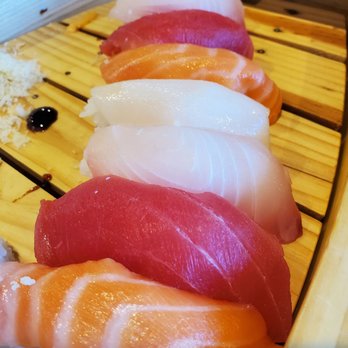 Chopstix - Sushi baby!!! The fish is awsome quality! The butter fish melts in your mouth. Just look at this picture! - Asian Fusion Near Me - Winston-Salem, North Carolina