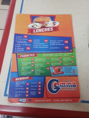 Menu photo 1 Gemma Fundadores Zapopan, JAL