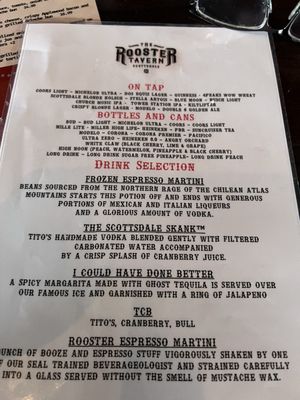Menu photo 6 The Rooster Tavern Scottsdale, AZ Menu photo 6 The Rooster Tavern Scottsdale, AZ
