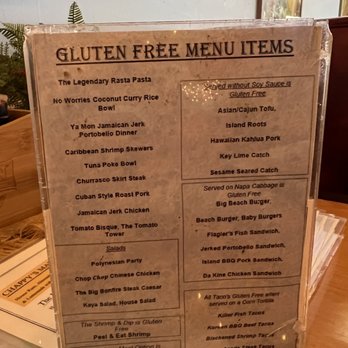 Kaya Island Eats - Gluten Free Menu - Caribbean Near Me - Key West, Florida
