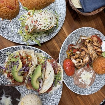 Caló Kitchen + Tequila - El Segundo - Calo Combination, Chicken Fajitas, and Halibut Tacos - Mexican Near Me - El Segundo, California