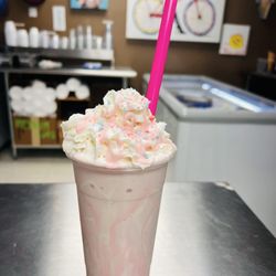 Ava's Ice Cream and Water Ice - My favorite Cotton Candy Milkshake!!! ;)