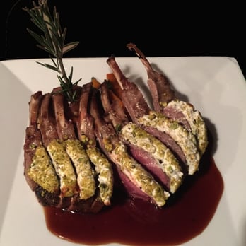 Spiga Restaurant - Pistachio and Goat Cheese Encrusted Rack of Lamb - Italian Near Me - Totowa, New Jersey