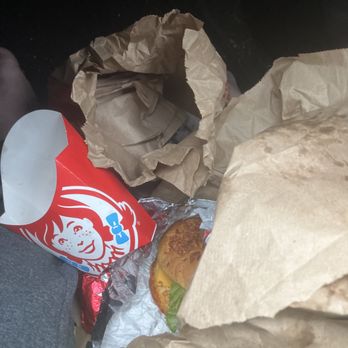 Wendy's - a burger and a drink in a paper bag - Fast Food Near Me - Utica, New York