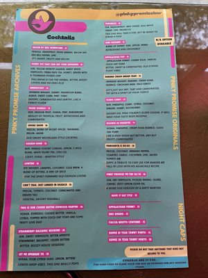 Menu photo 2 Pinky Promise Bar Hendersonville, NC Menu photo 2 Pinky Promise Bar Hendersonville, NC