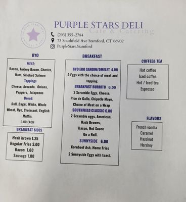 Menu photo 4 Purple Stars Deli Stamford, CT Menu photo 4 Purple Stars Deli Stamford, CT