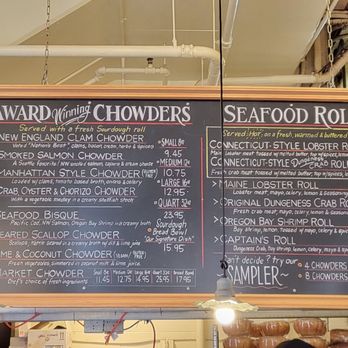 Pike Place Chowder - Menu with prices. 3/29/2023 - Seafood Near Me - Seattle, Washington Pike Place Chowder - Menu with prices. 3/29/2023 - Seafood Near Me - Seattle, Washington