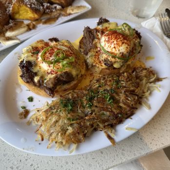 Kitch Cafe - Kalbi JJim Eggs Benedict w/ Hash Browns ($21) - Breakfast & Brunch Near Me - Fullerton, California Kitch Cafe - Kalbi JJim Eggs Benedict w/ Hash Browns ($21) - Breakfast & Brunch Near Me - Fullerton, California