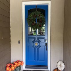 Capistrano Hardwoods - The final installed door! Pretty stunning as it came from a photograph to this physical beauty.