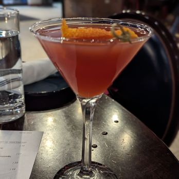 Abbiocco by a mano - Blood Orange martini - Italian Near Me - Syracuse, New York